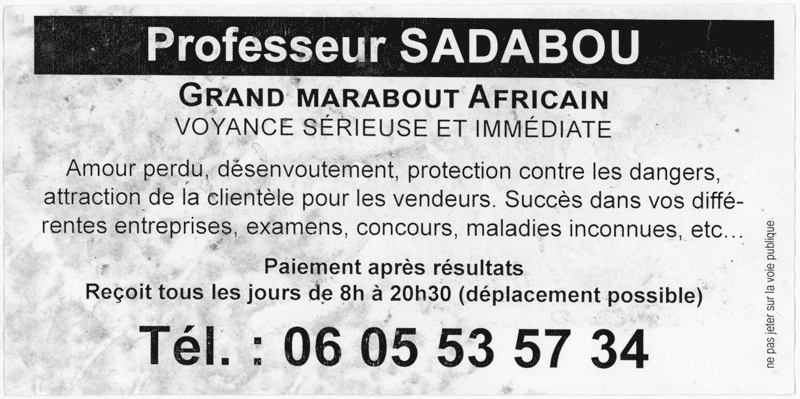 Professeur SADABOU, Grenoble