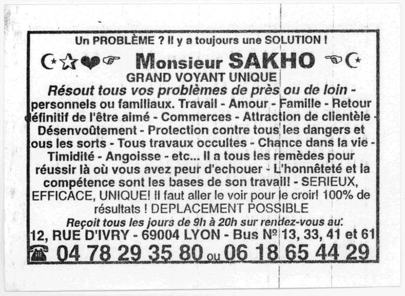 Monsieur SAKHO, Lyon