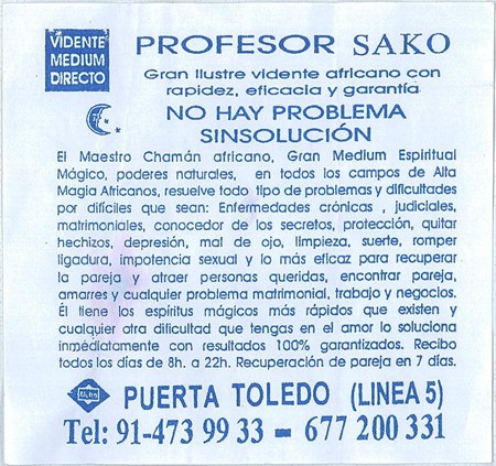 Professeur SAKO, Espagne