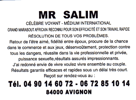 Cliquez pour voir la fiche détaillée de SALIM