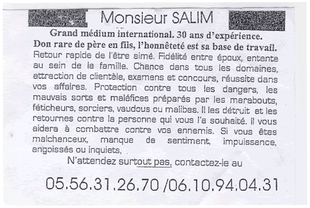 Monsieur SALIM, Bordeaux