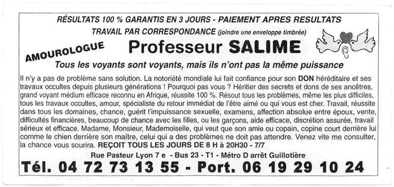 Professeur SALIME, Lyon