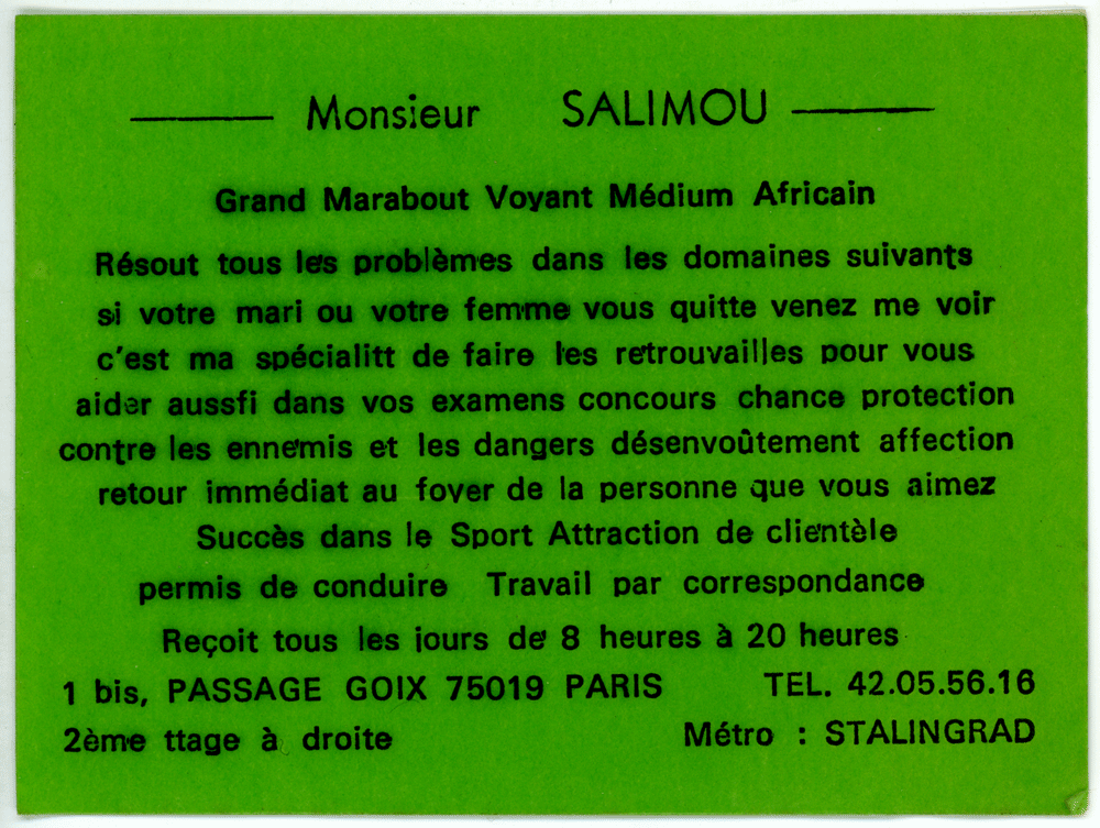 Cliquez pour voir la fiche détaillée de SALIMOU