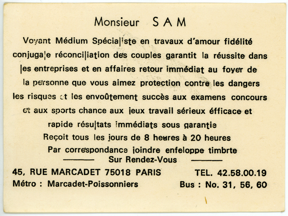 Cliquez pour voir la fiche détaillée de SAM