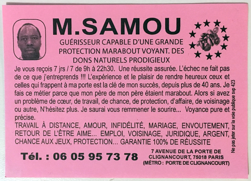 Monsieur SAMOU, Paris
