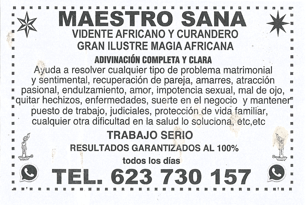 Maître SANA, Espagne