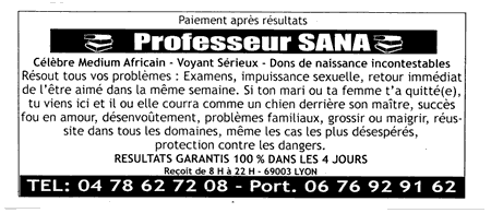 Professeur SANA, Lyon