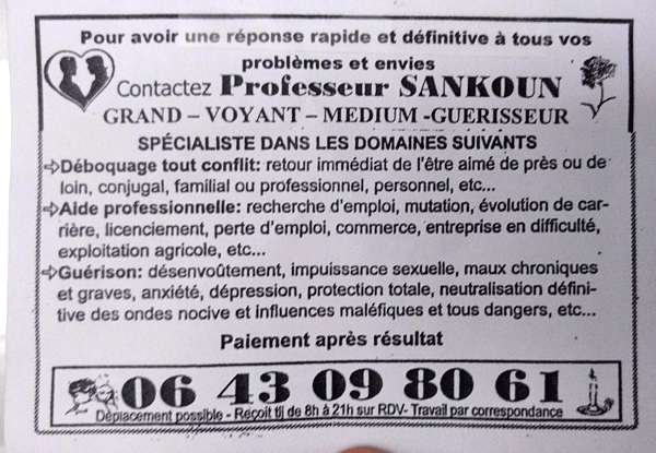 Professeur SANKOUN, Tours