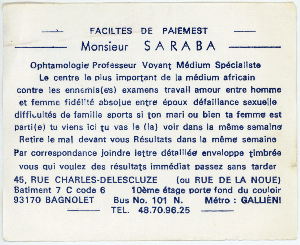 Cliquez pour voir la fiche détaillée de SARABA