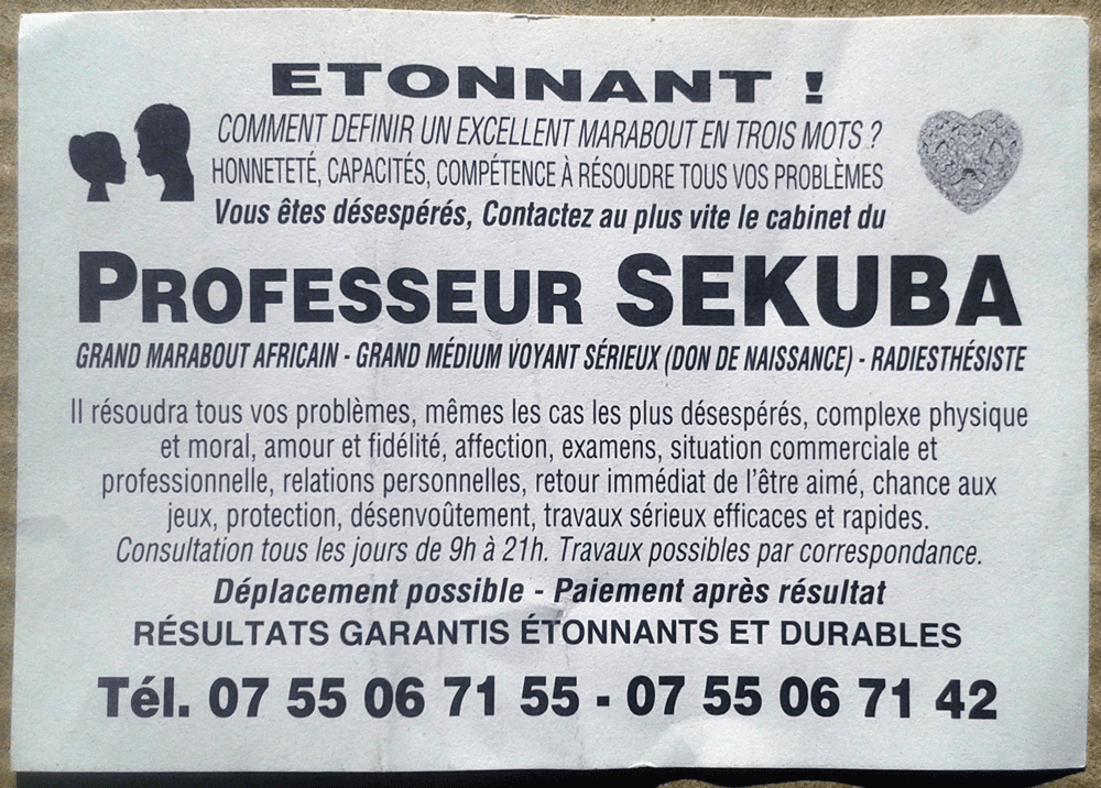 Professeur SEKUBA, Marseille