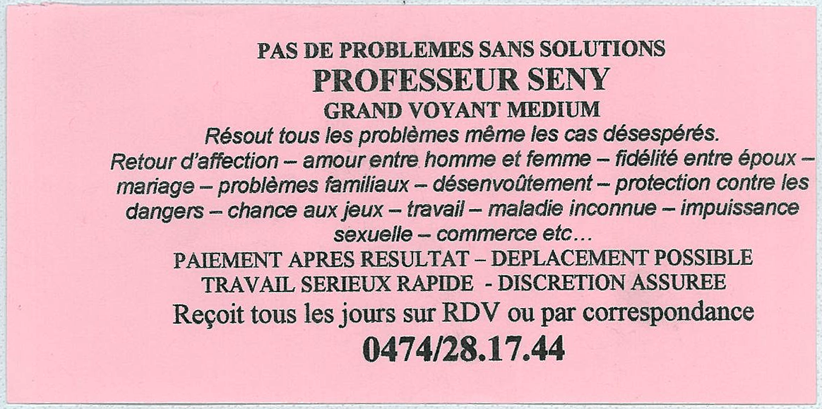 Cliquez pour voir la fiche détaillée de SENY