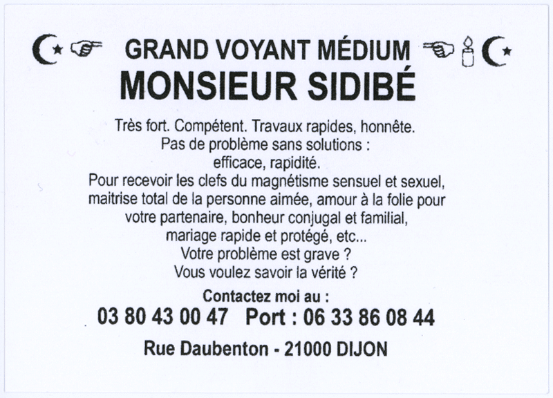 Cliquez pour voir la fiche détaillée de SIDIBÉ