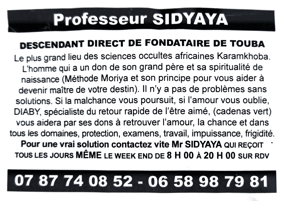 Cliquez pour voir la fiche dtaille de SIDYAYA