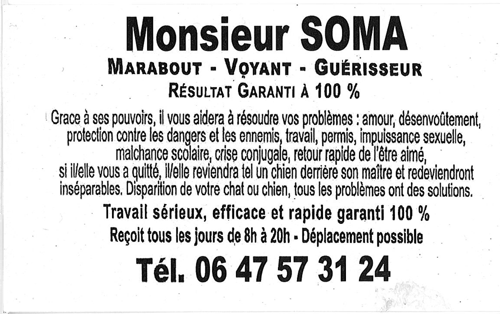 Monsieur SOMA, (indéterminé)