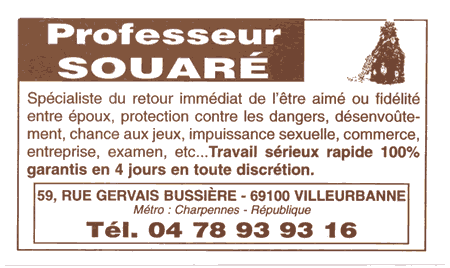 Professeur SOUARE, Villeurbanne