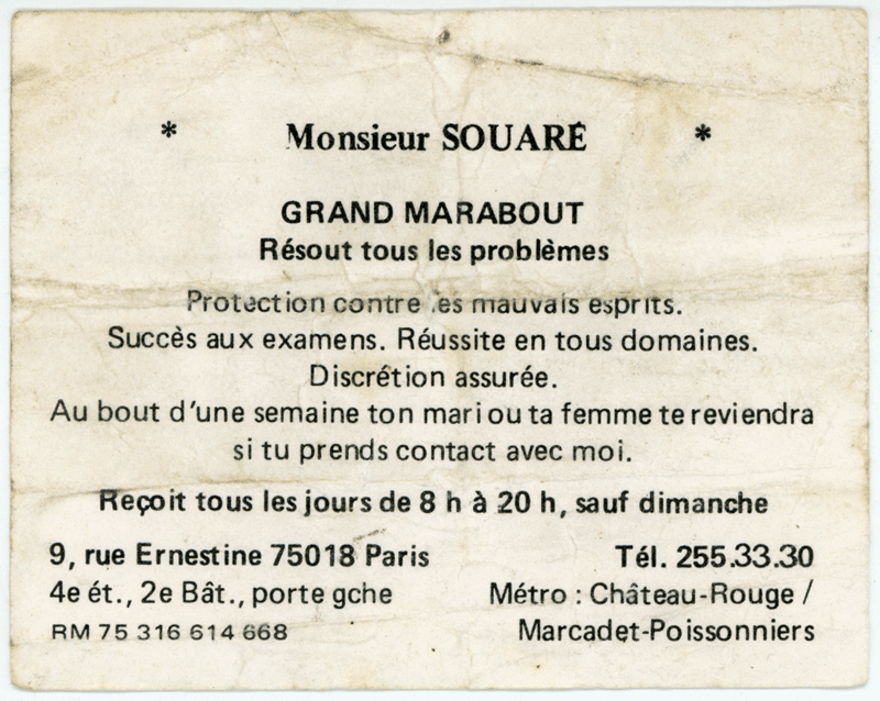 Monsieur SOUARÉ, Paris