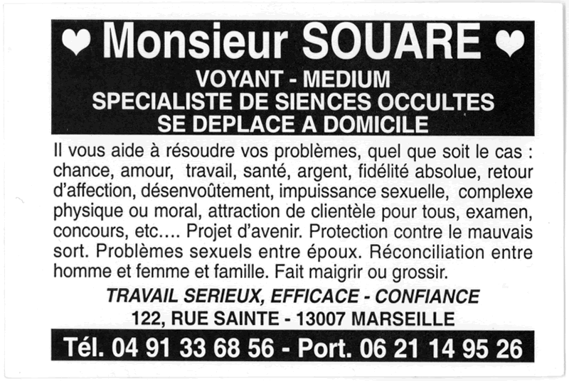 Monsieur SOUARE, Marseille