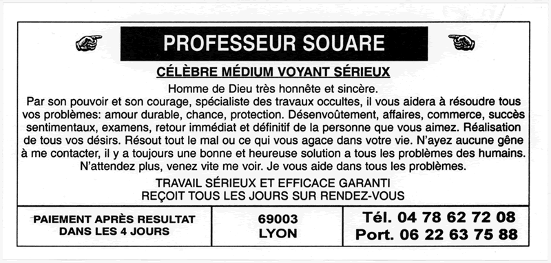 Professeur SOUARE, Lyon