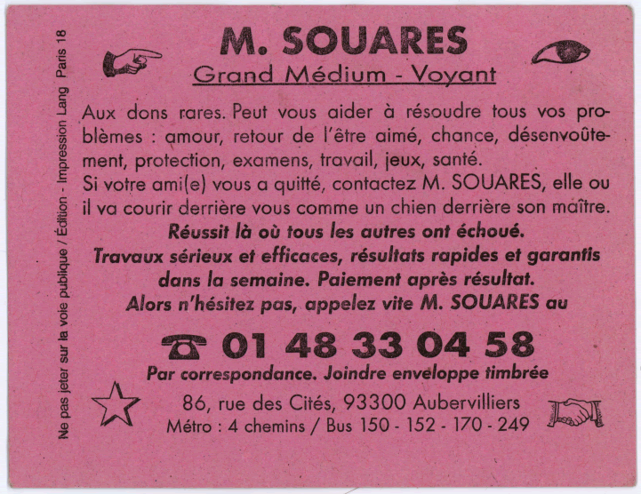 Monsieur SOUARES, Paris