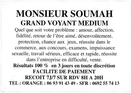 Monsieur SOUMAH, Réunion