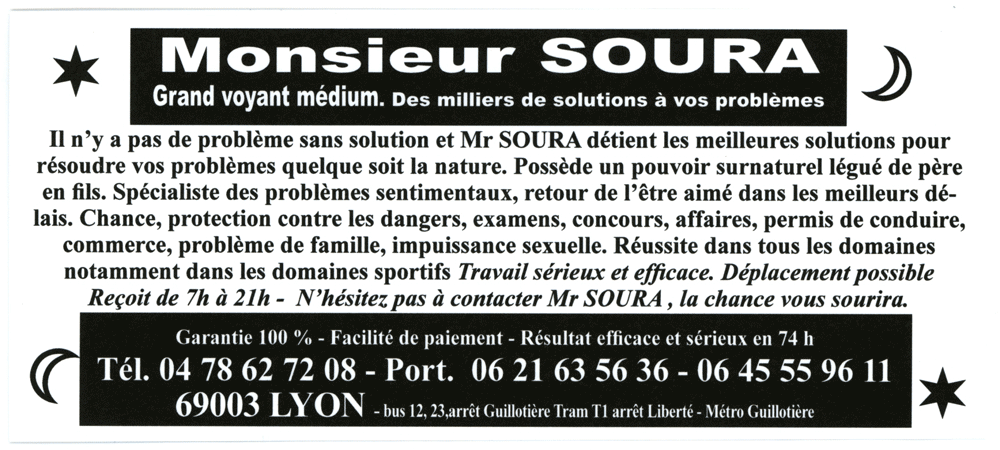 Cliquez pour voir la fiche détaillée de SOURA