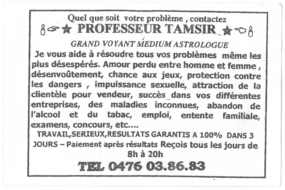 Cliquez pour voir la fiche détaillée de TAMSIR