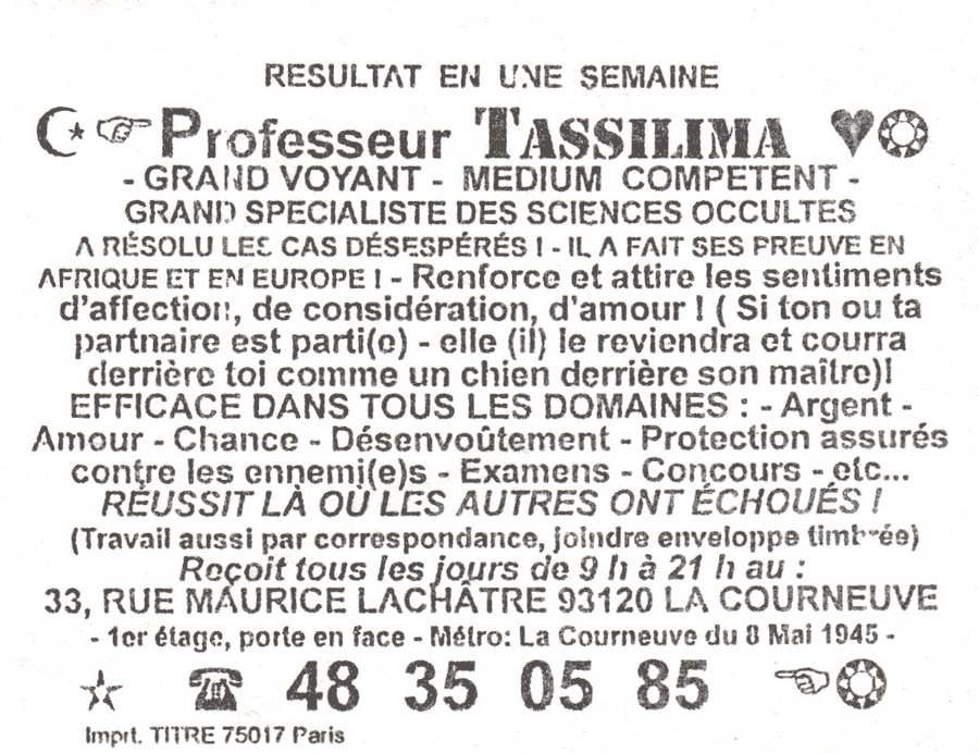 Professeur TASSILIMA, Seine St Denis