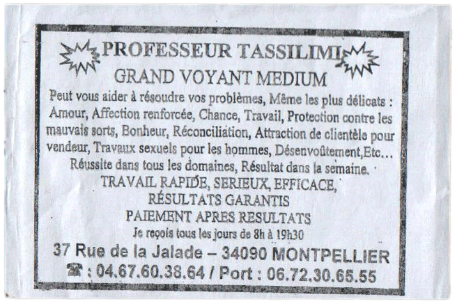 Professeur TASSILIMI, Hérault, Montpellier