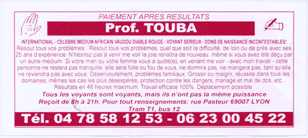 Professeur TOUBA, Lyon