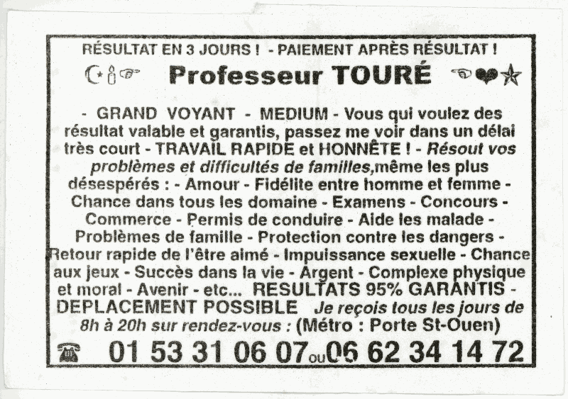 Professeur TOURÉ, Seine St Denis