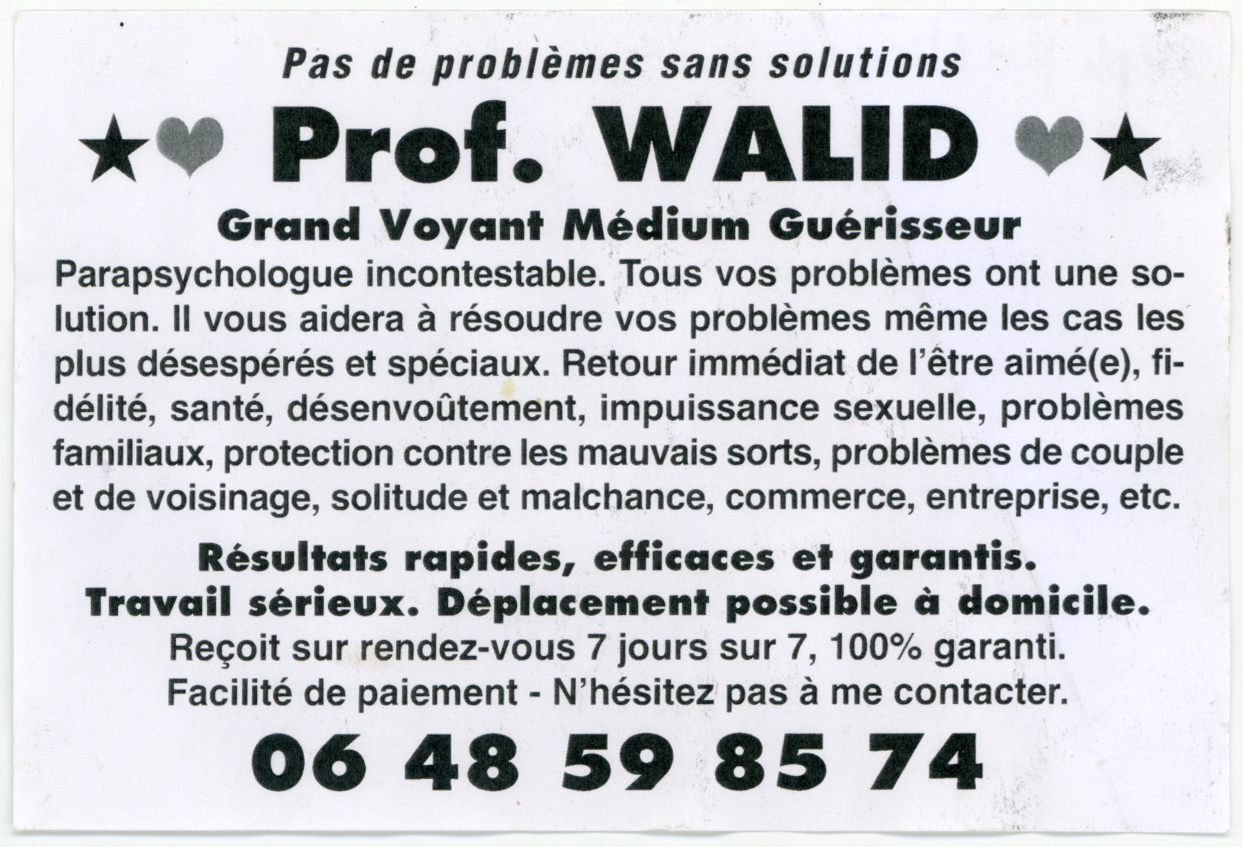 Professeur WALID, Alpes-Maritimes
