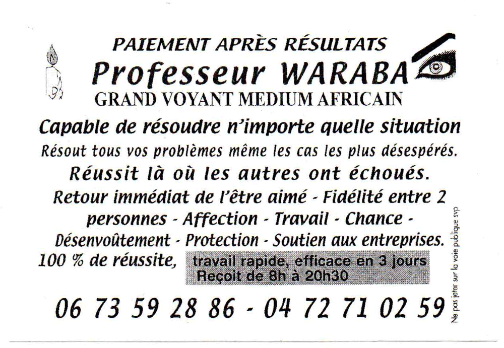 Professeur WARABA, (indéterminé)