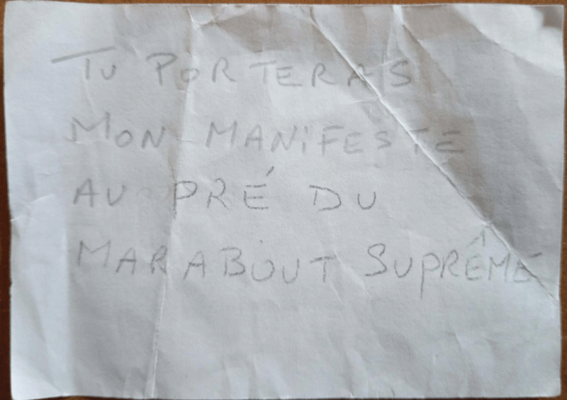 Monsieur YAFAYE, (indéterminé)