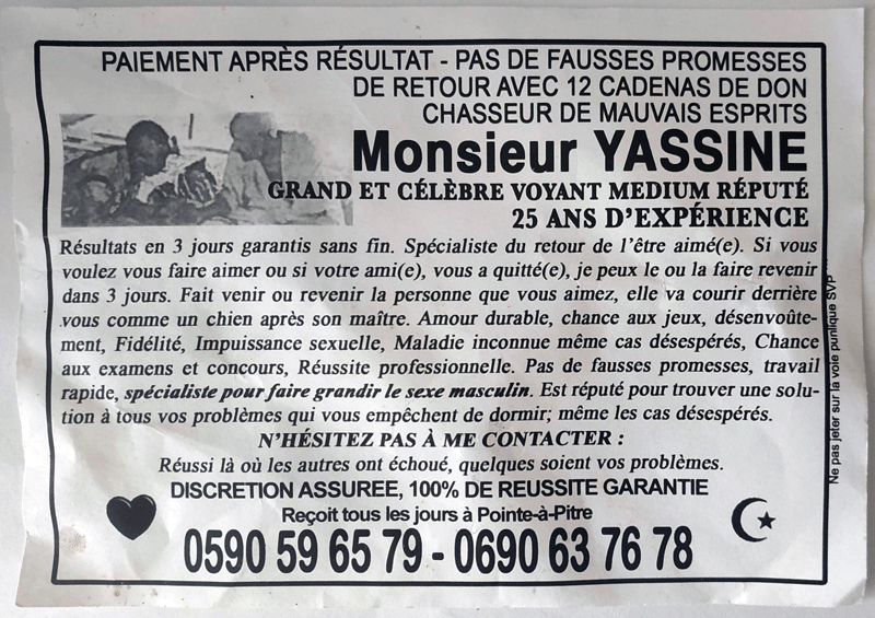 Monsieur YASSINE, Guadeloupe