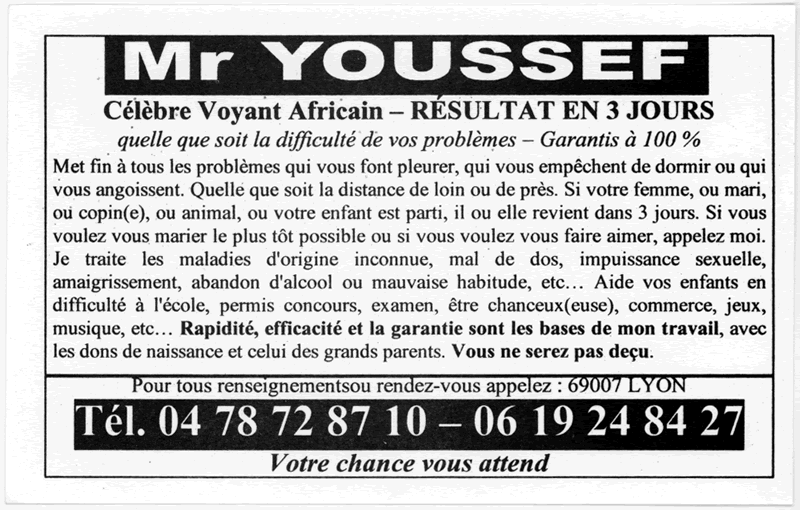 Monsieur YOUSSEF, Lyon