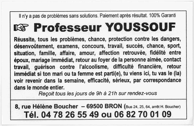 Professeur YOUSSOUF, Lyon
