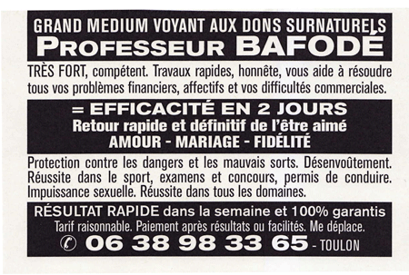 Professeur BAFOD, Var