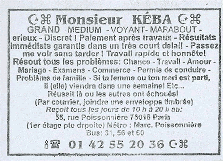 Monsieur KBA, Paris