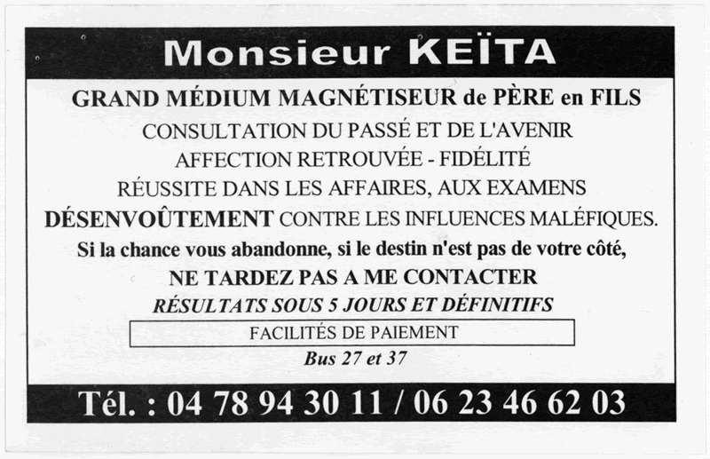 Monsieur KETA, Lyon