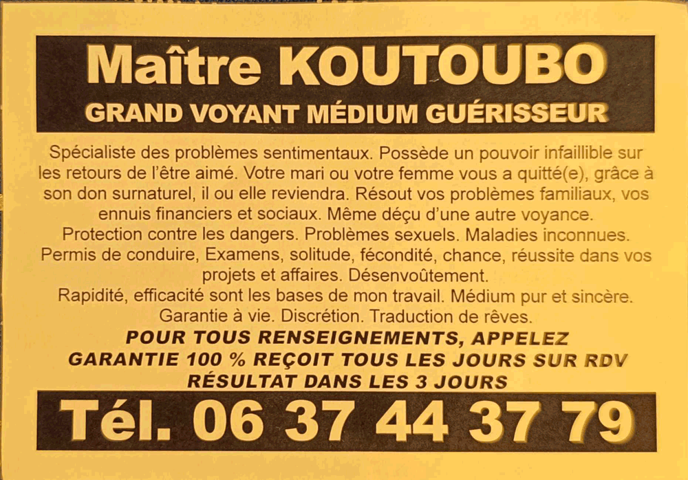 Maître KOUTOUBO, Toulouse