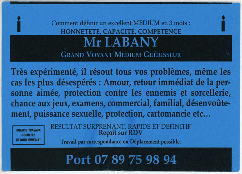 Monsieur LABANY, (indtermin)
