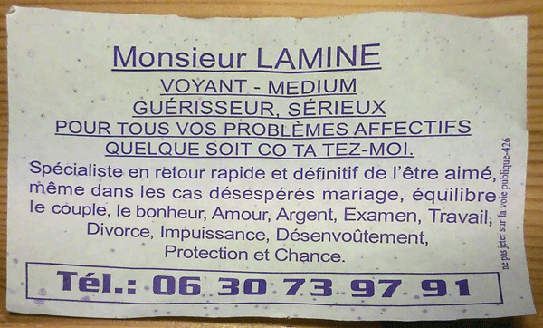 Monsieur LAMINE, Val de Marne