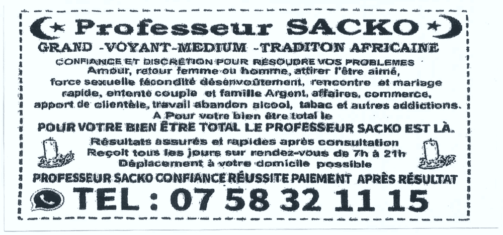 Professeur SACKO, (indéterminé)