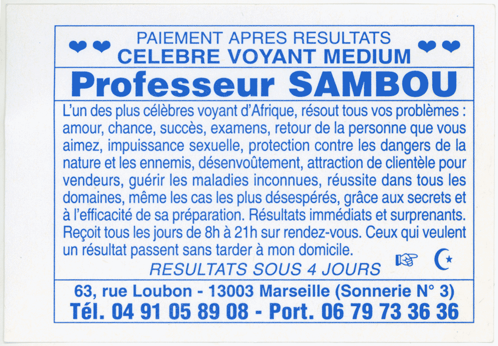 Professeur SAMBOU, Marseille